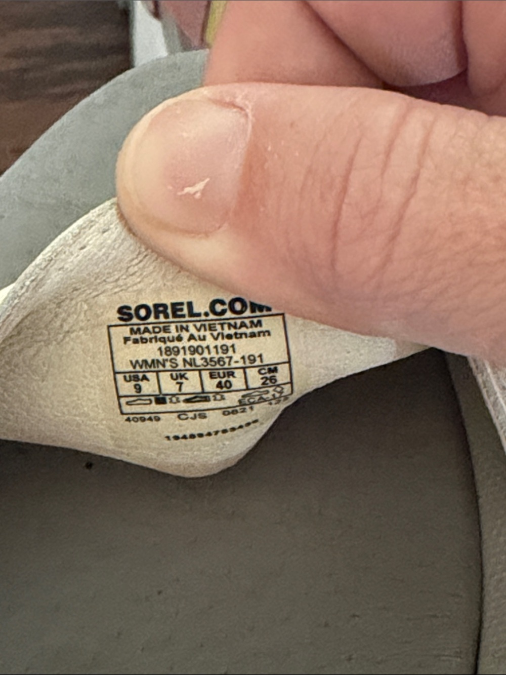 Sorel Cream and Pink Slingback Platform Sandals - Picture 7 of 7